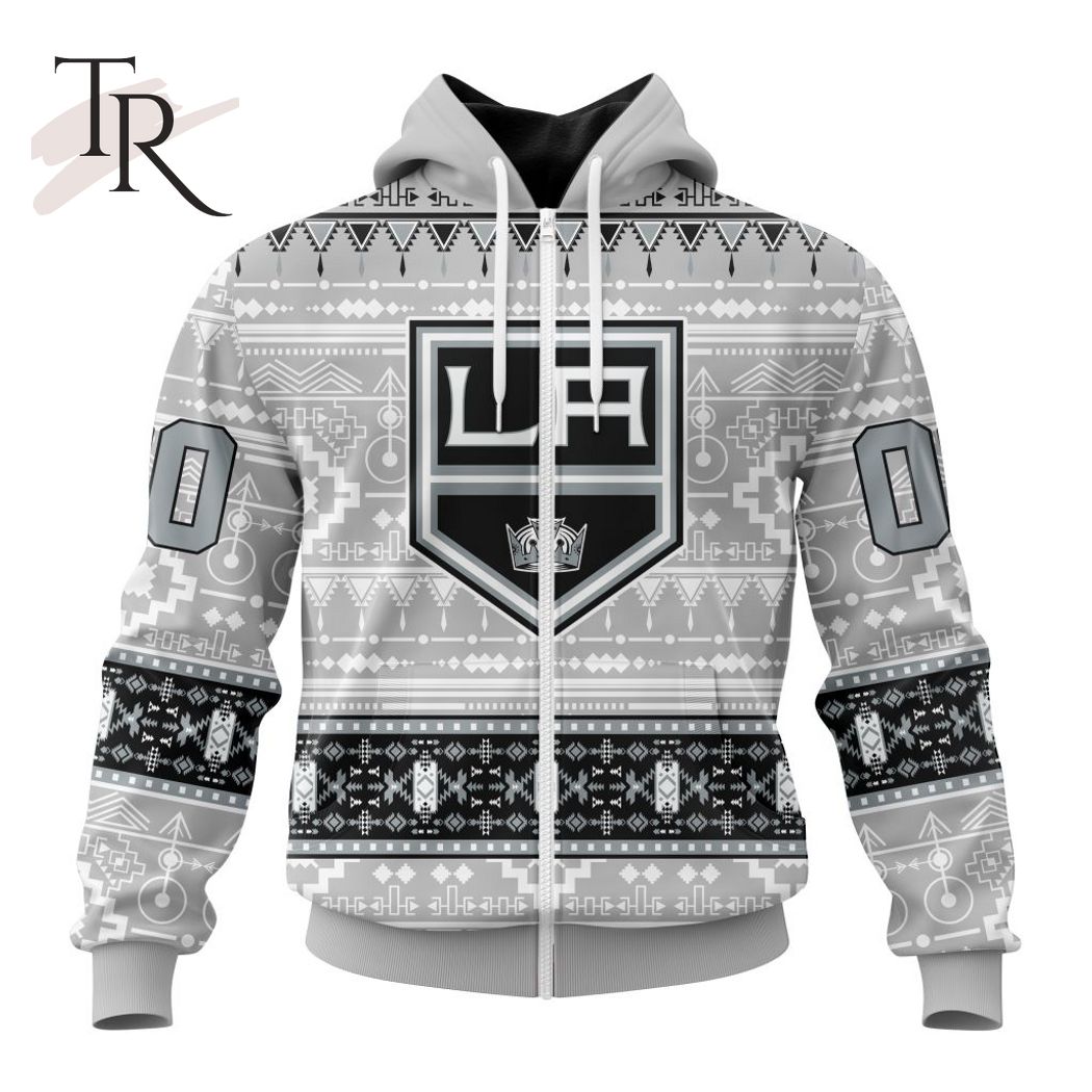 New 2025 NEW] ized NHL Los Angeles Kings Special Native Design Custom Hoodie - Image 2